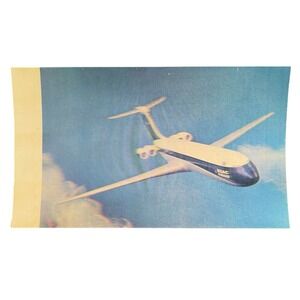 BOAC Cunard Vtg Xograph BOAC-Cunard Super VC 10 Jetliner 3D Photo Card 1960s